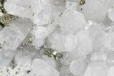 Columnar Calcite w/ Sparkling Chalcopyrite & Pyrite - Fluorescent! #360647-1